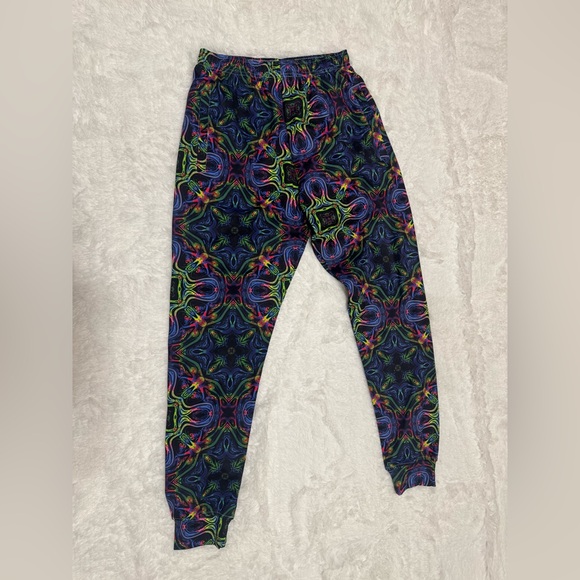 iHeartRaves Pants - New large jogger pants boho psychedelic festival rave Tye dye hippie iheartraves